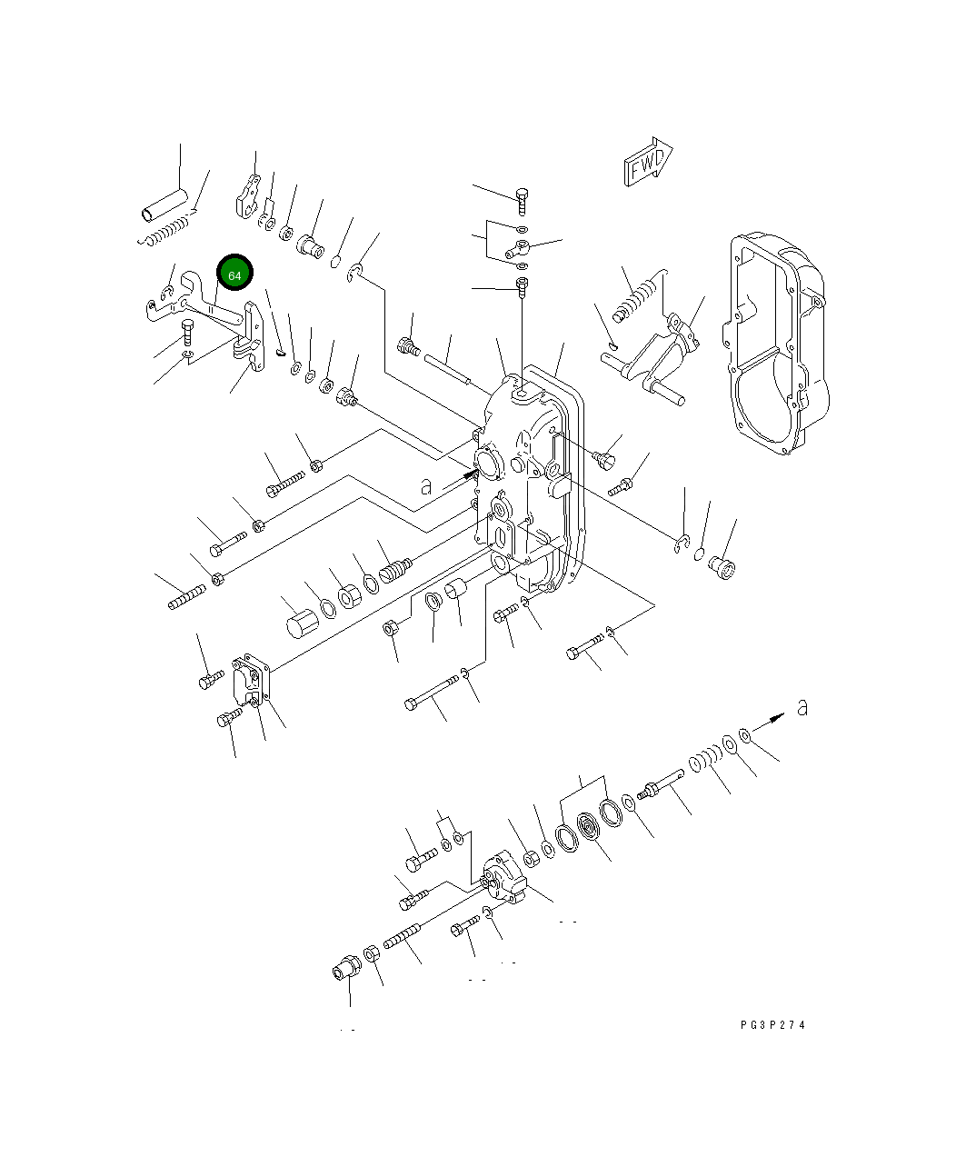 Рычаг DK154366-5220 Komatsu