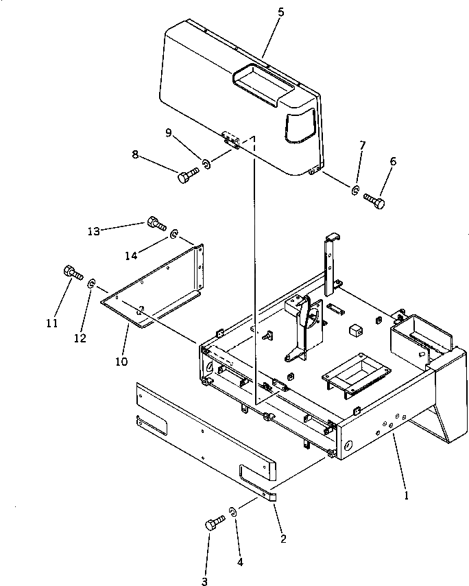 Крышка 2691-1-36700  Komatsu