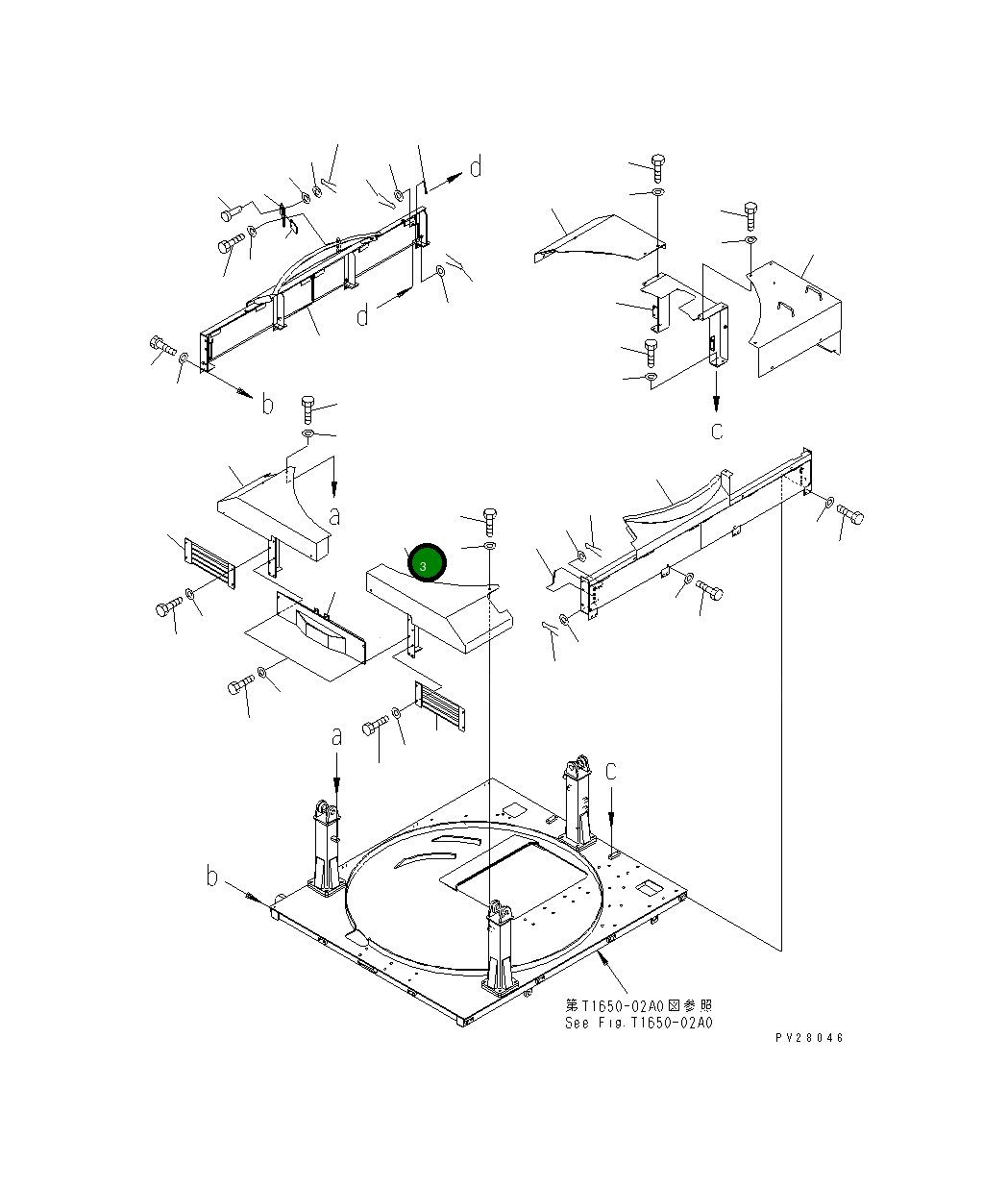 Крышка 8298-70-1411 Komatsu