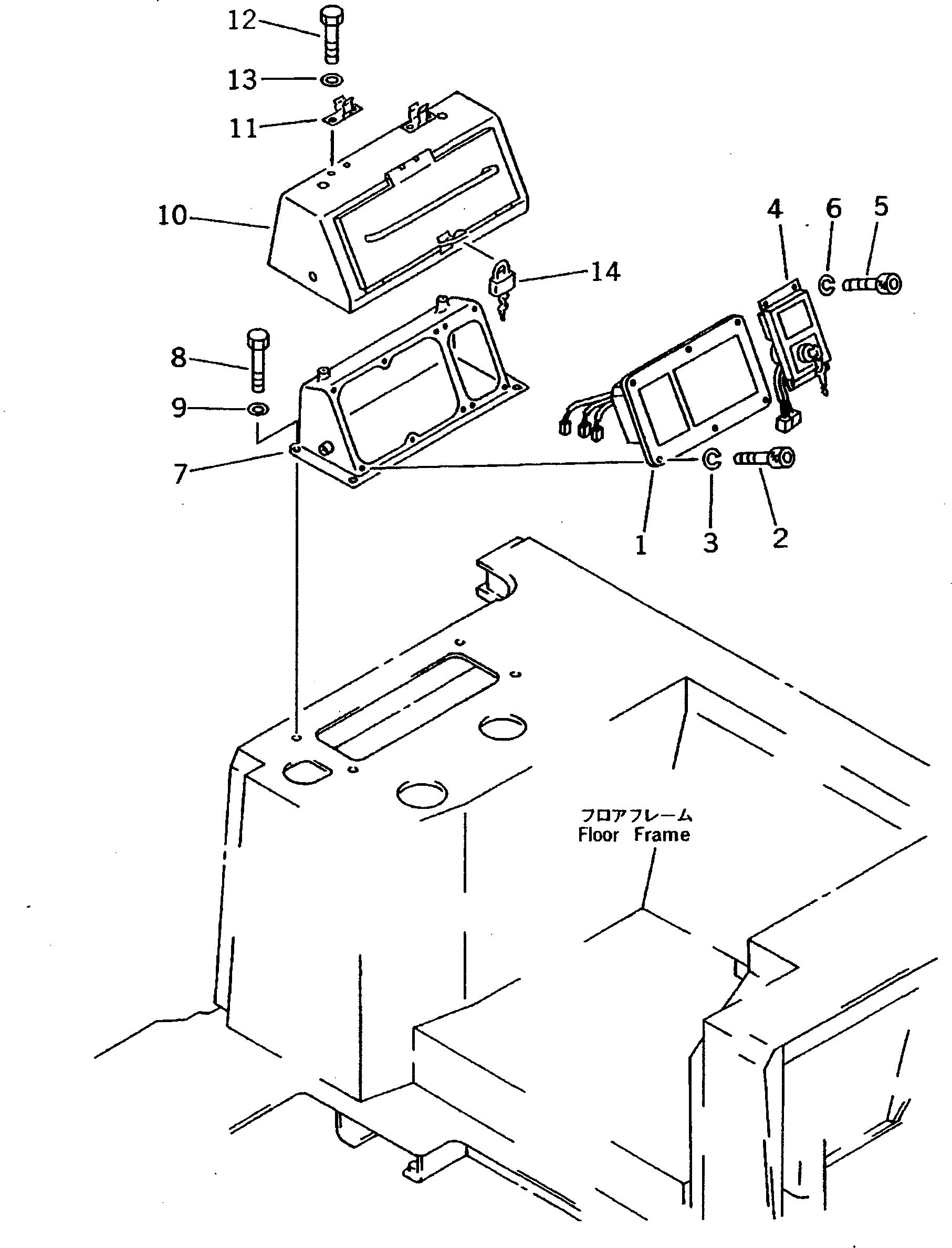 Крышка 154-06-41540  Komatsu