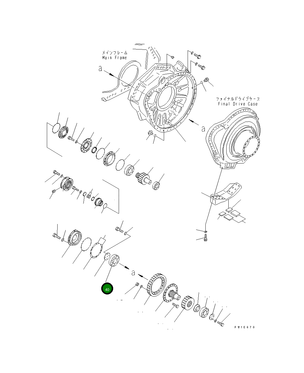 Подшипник 19M-09-11153 Komatsu