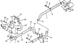Шланг 22X-54-16191 Komatsu