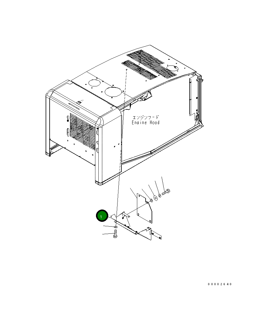 Крышка 418-54-31445  Komatsu