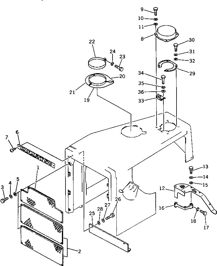 Пластина 195-54-31270 Komatsu