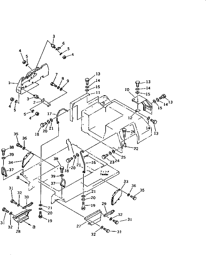 Крышка 130-A62-3621 Komatsu