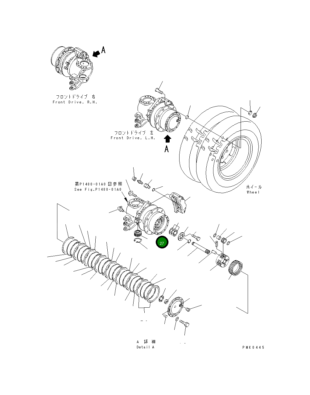 Подшипник 21J-40-11140 Komatsu