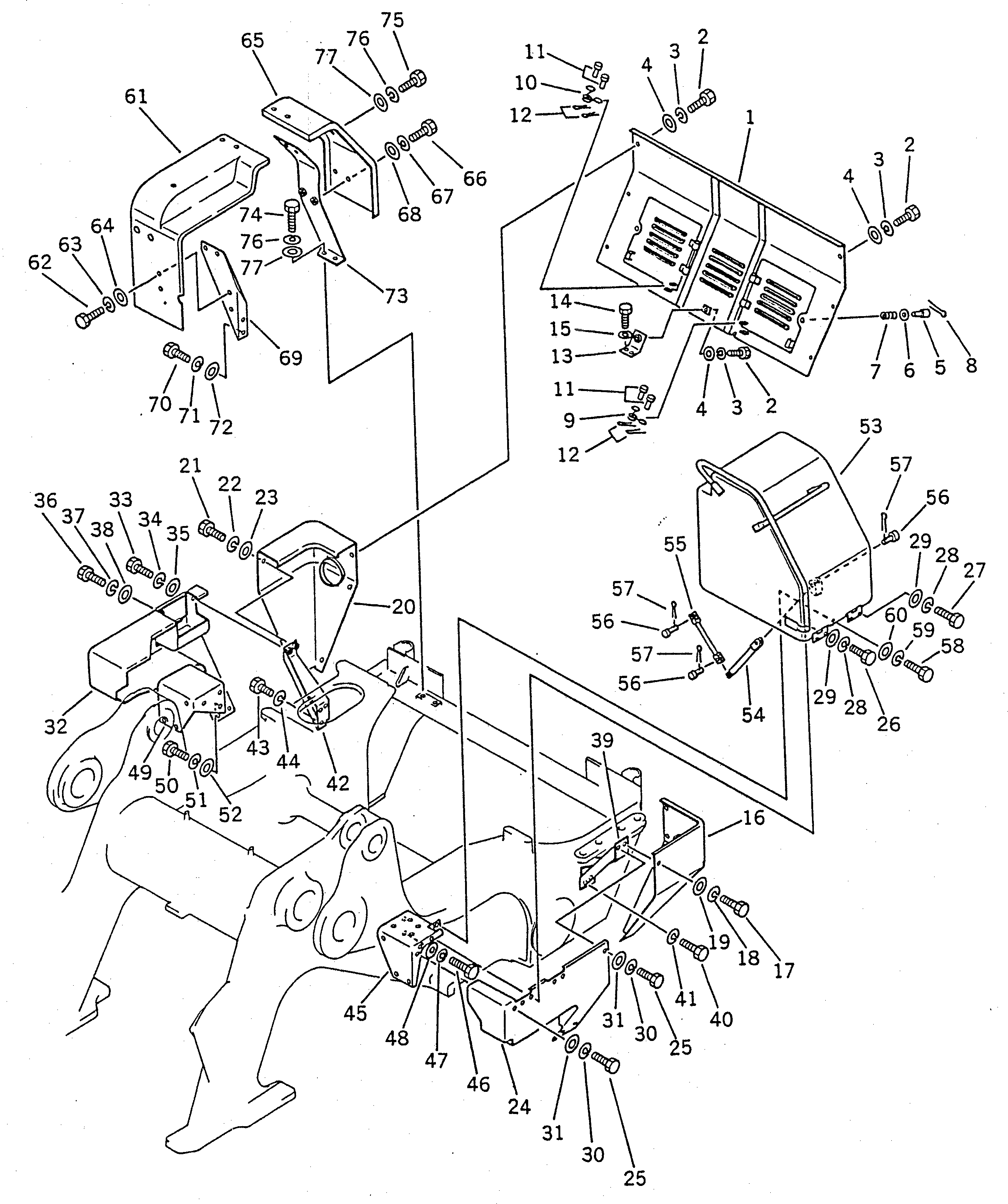 Крышка 178-54-13231 Komatsu