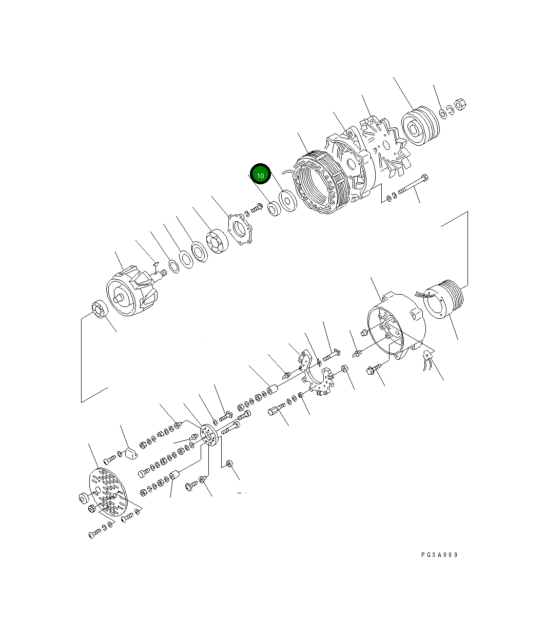 Крышка KD1-35761-0020 Komatsu