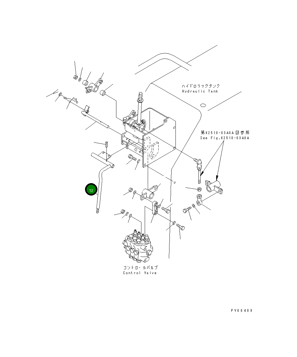 Рычаг 114-43-51182  Komatsu