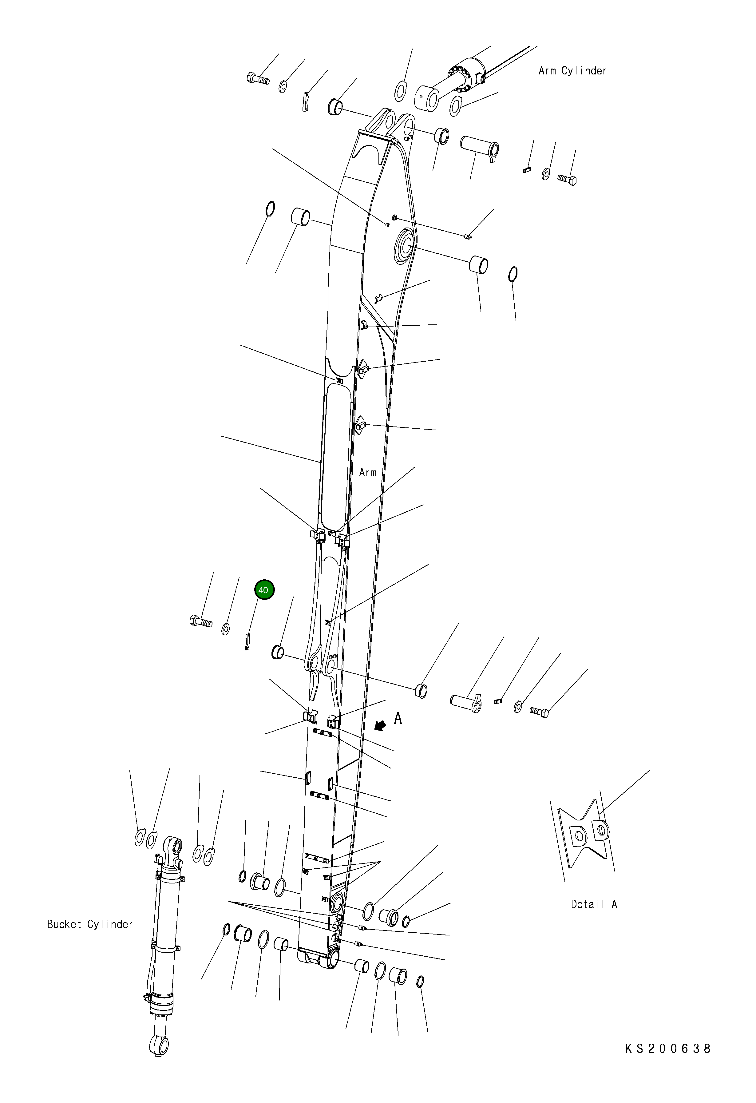 Крышка KV-C340-3181 Komatsu