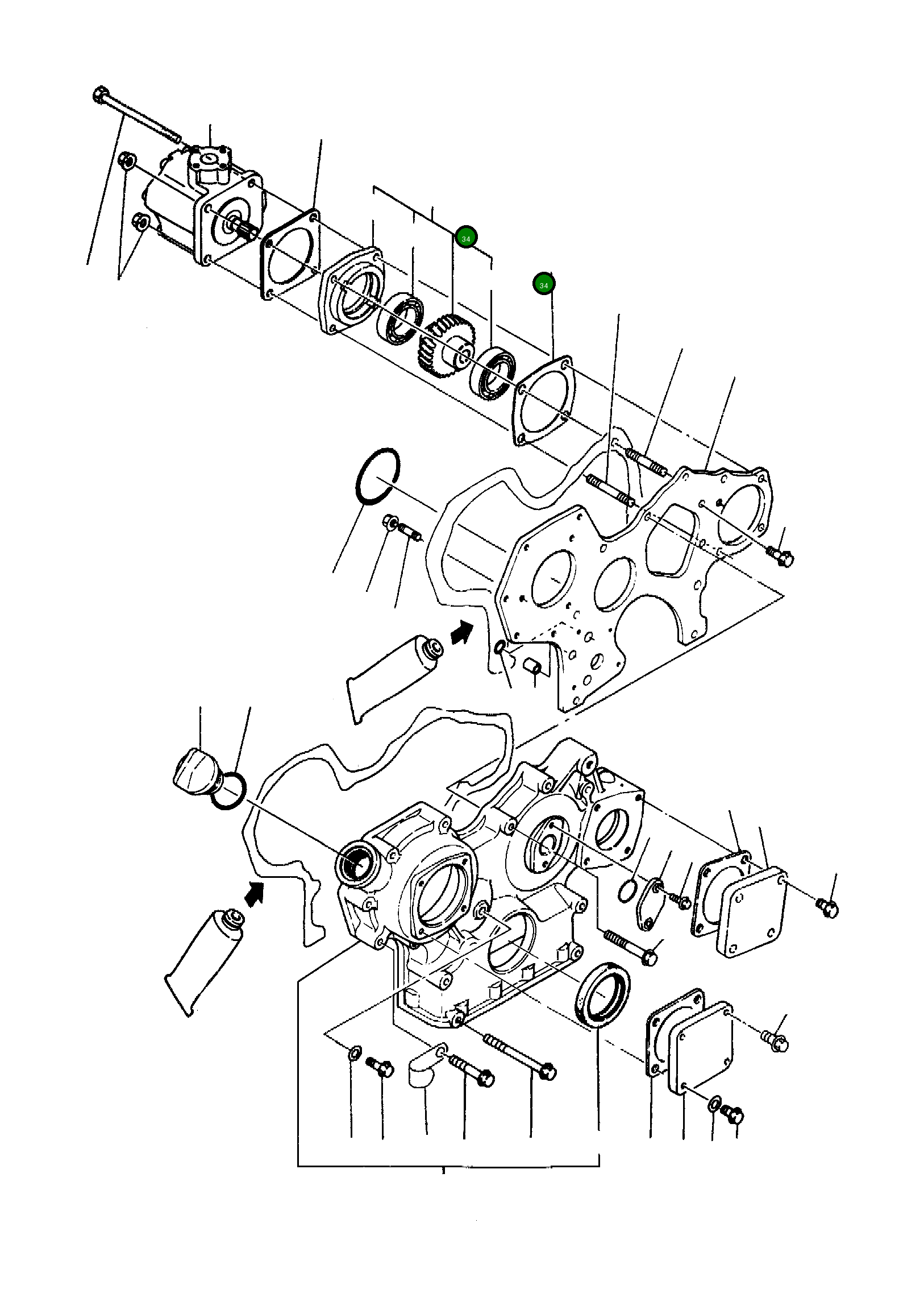 Подшипник YMR001085 Komatsu