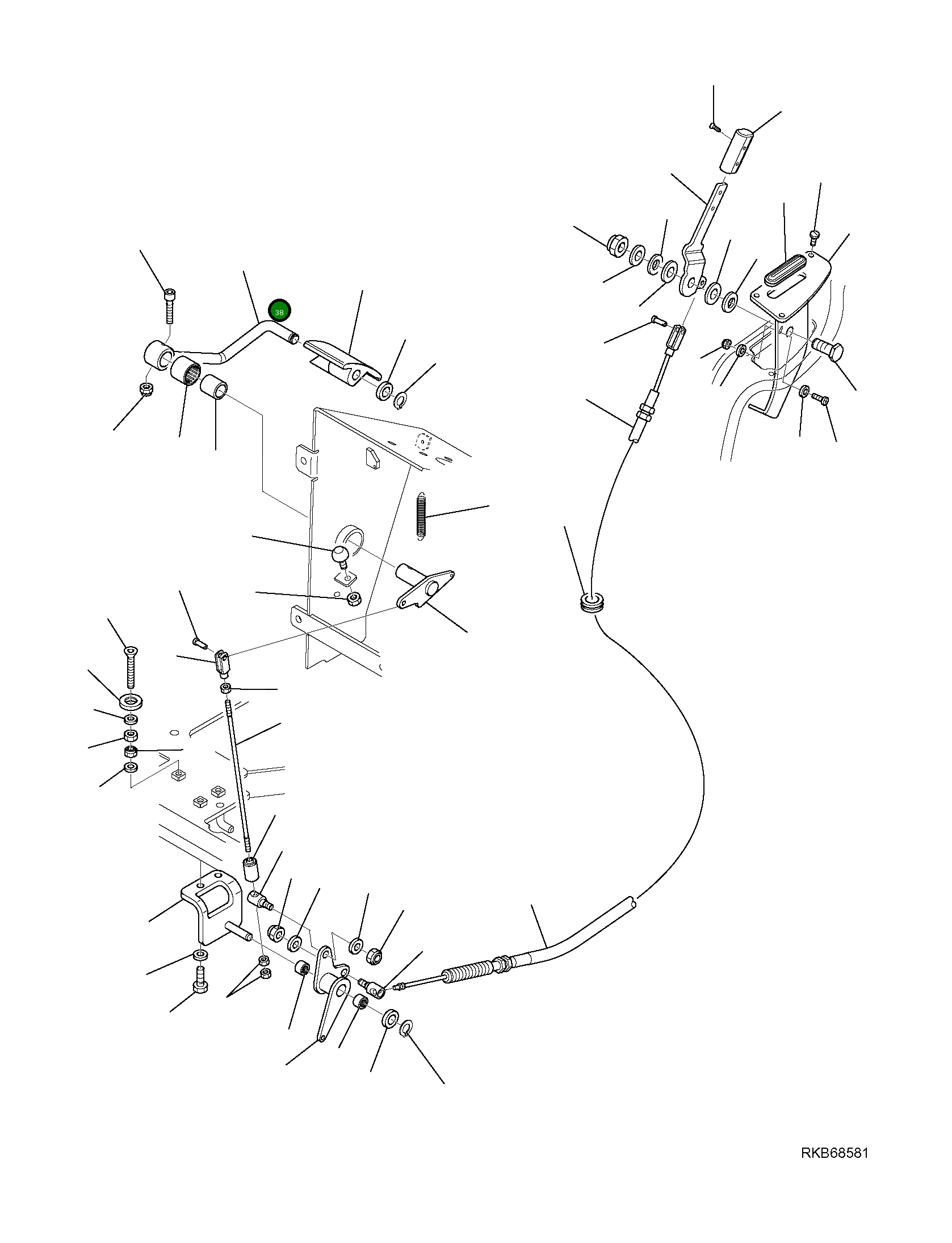 Рычаг 42N-54-14480 Komatsu