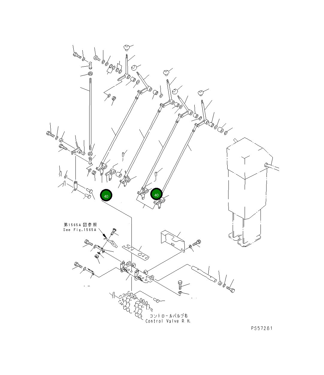 Рычаг 23F-43-11180 Komatsu