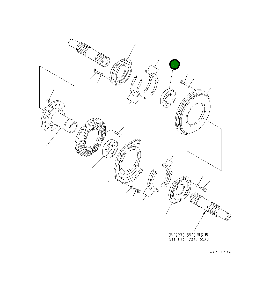 Подшипник 198-22-66140 Komatsu