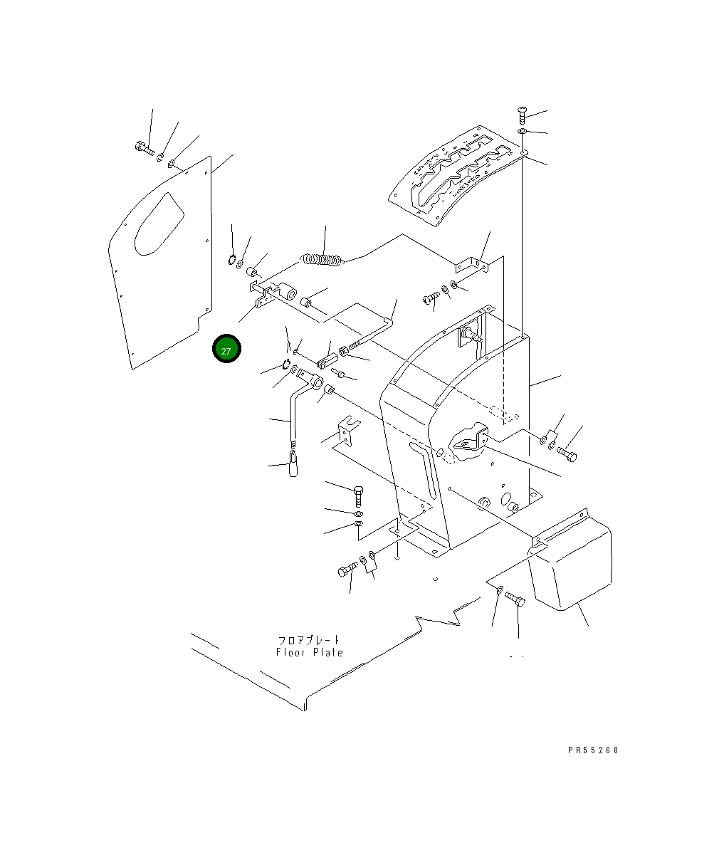 Рычаг 234-45-31240 Komatsu