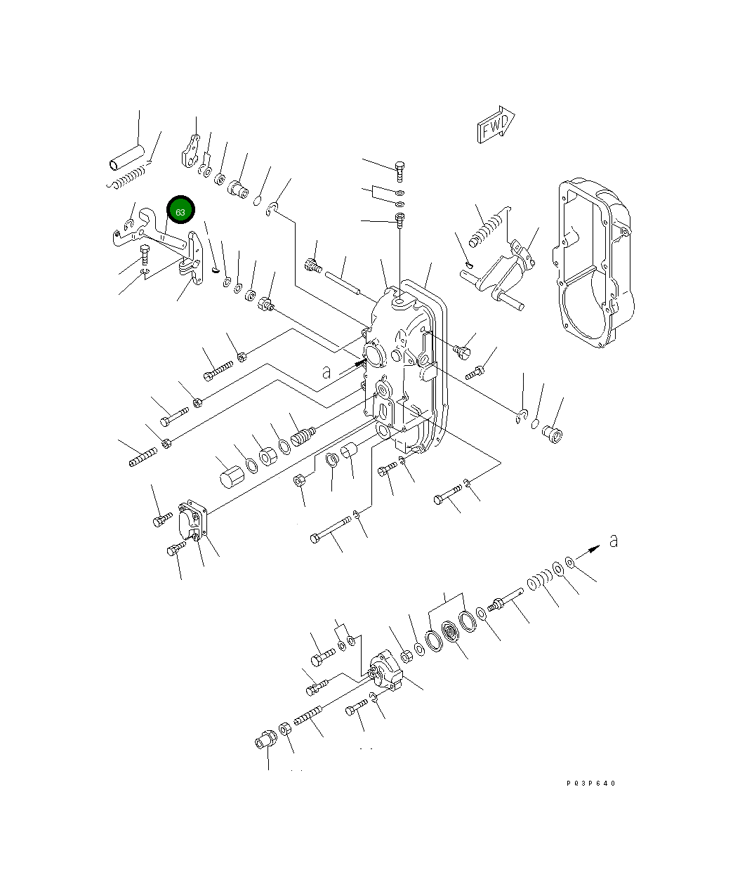 Рычаг DK154368-1520 Komatsu