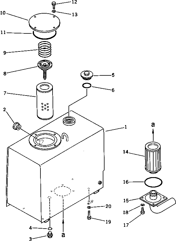 Крышка 20S-60-31150 Komatsu