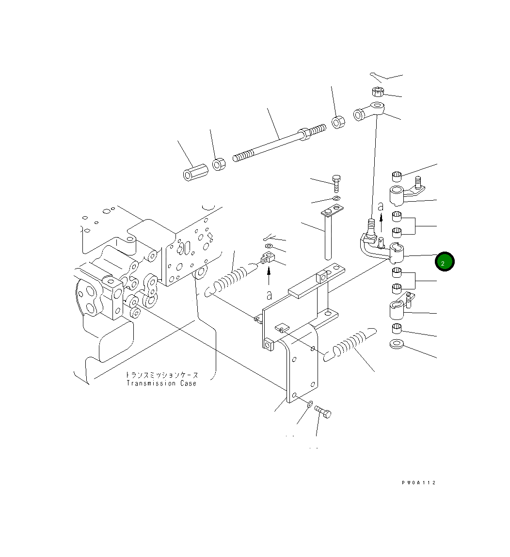 Рычаг 124-43-52684 Komatsu
