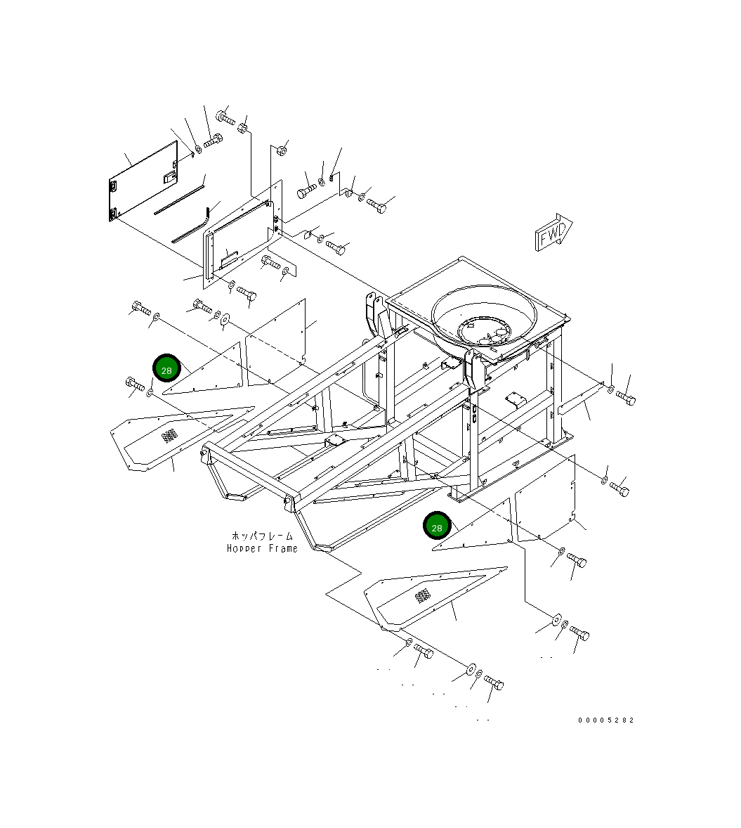 Крышка 8255-54-4431  Komatsu