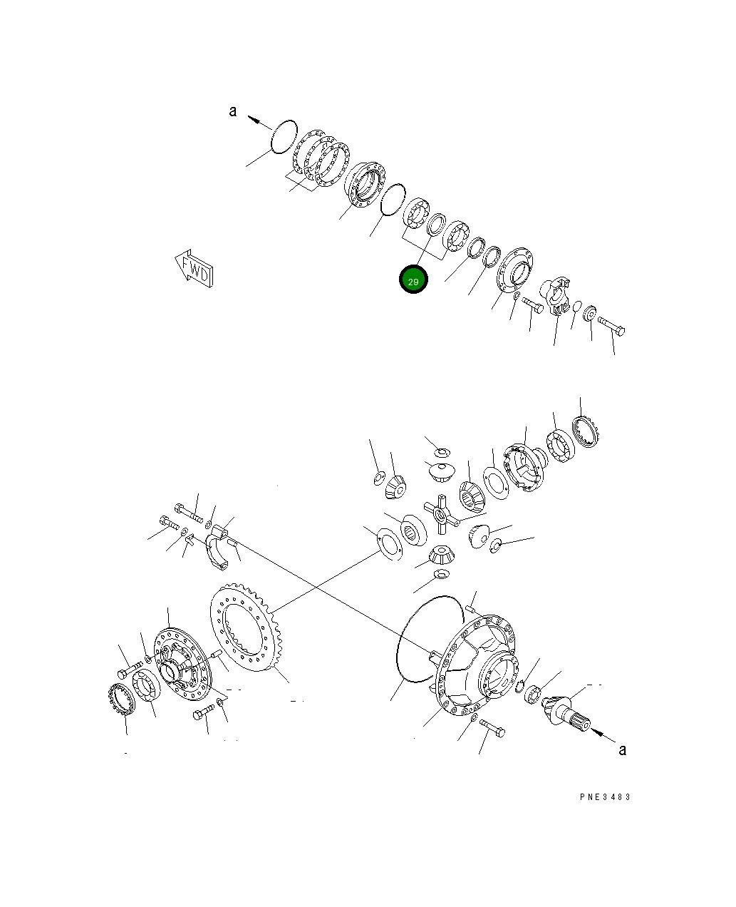 Подшипник 425-22-11811 Komatsu