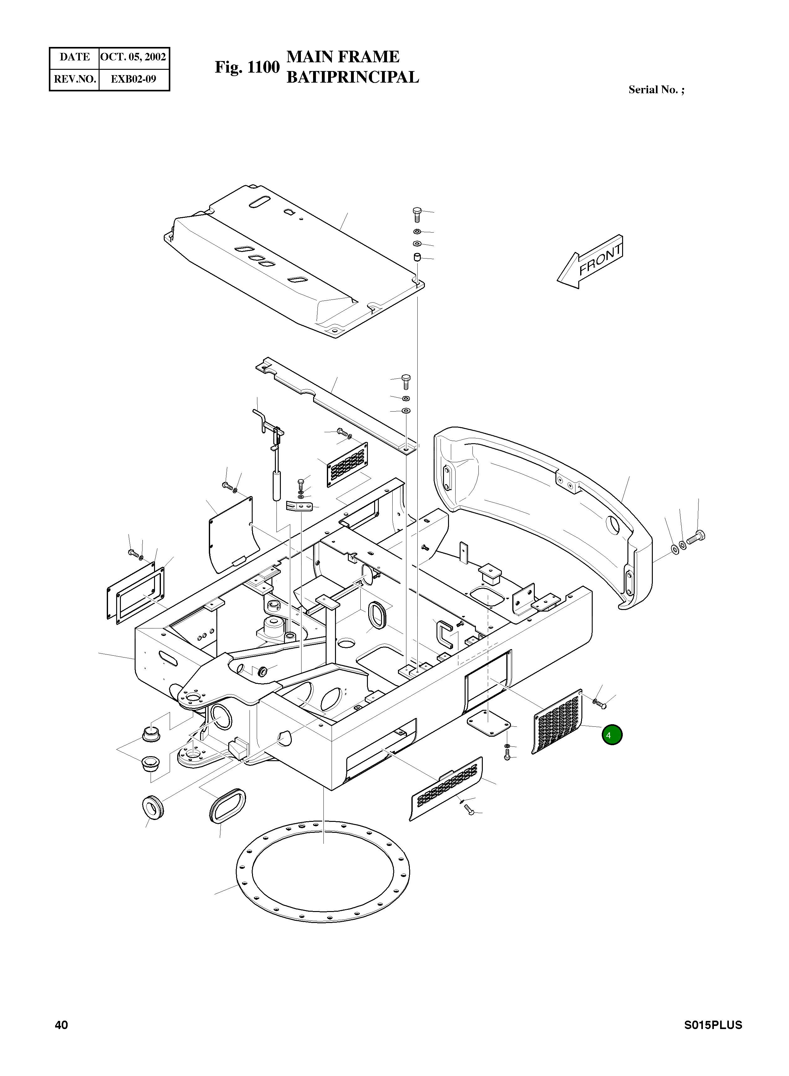 Крышка 621-00890 Komatsu