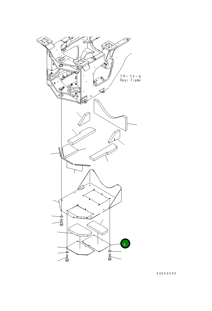Крышка 421-46-44620  Komatsu