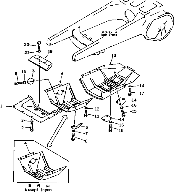 Крышка 154-54-45190  Komatsu