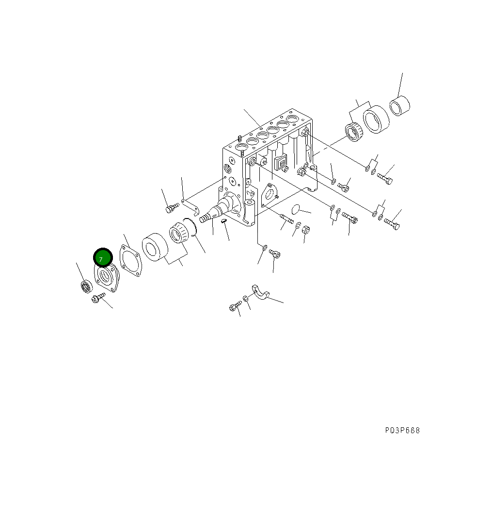 Крышка ND090201-0680 Komatsu