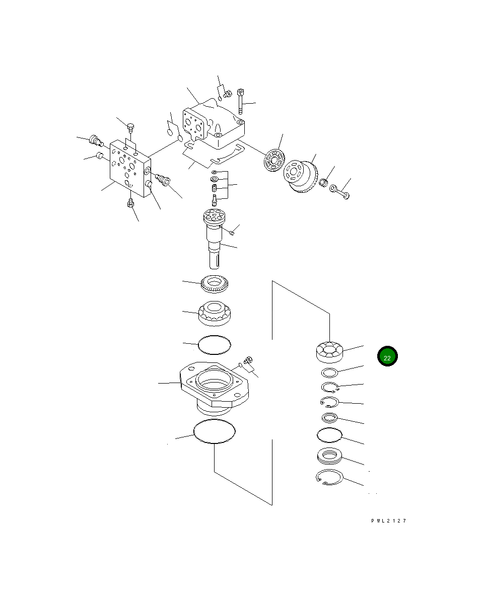 Подшипник 21P-60-K4870 Komatsu