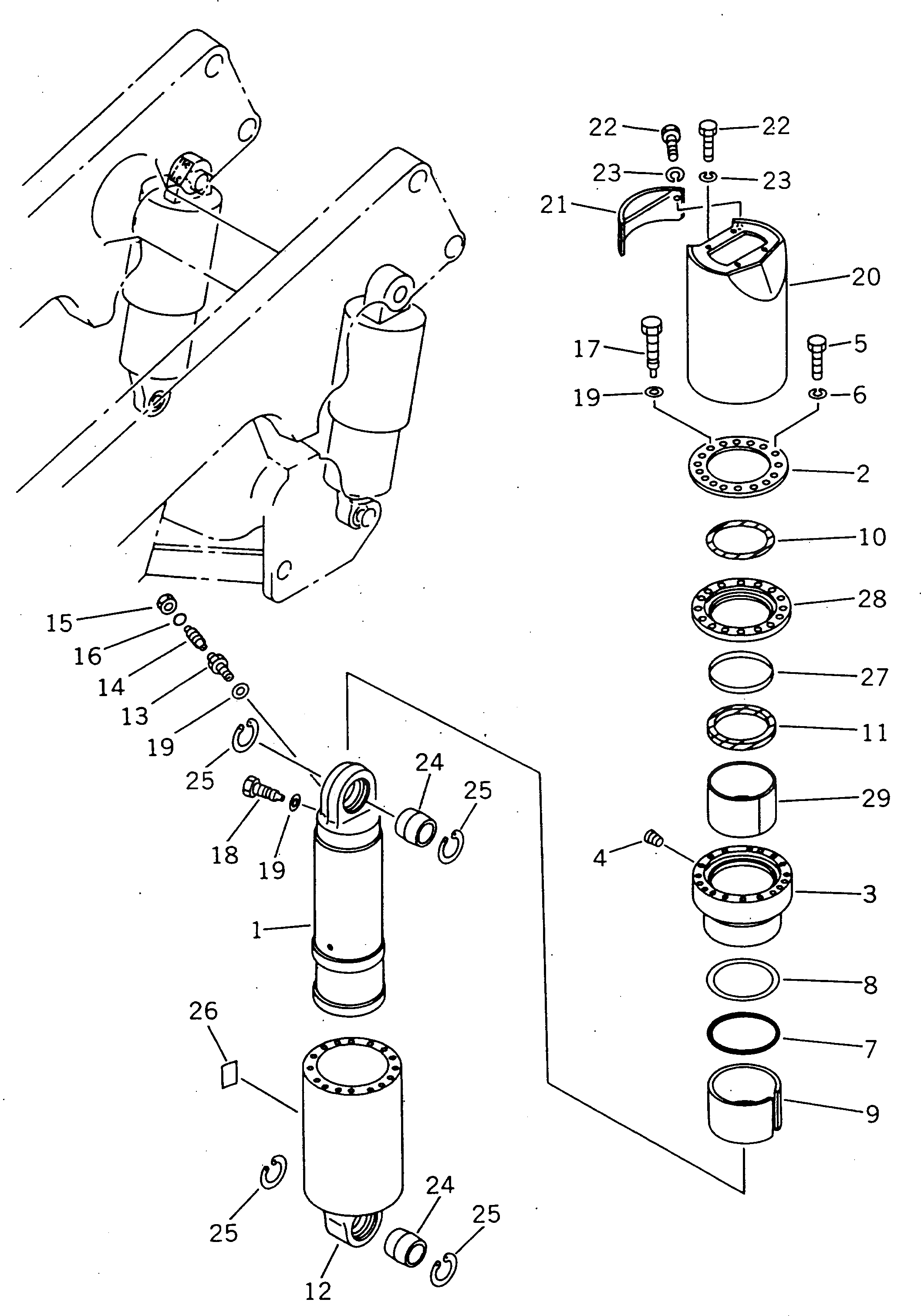 Крышка 569-50-42220  Komatsu