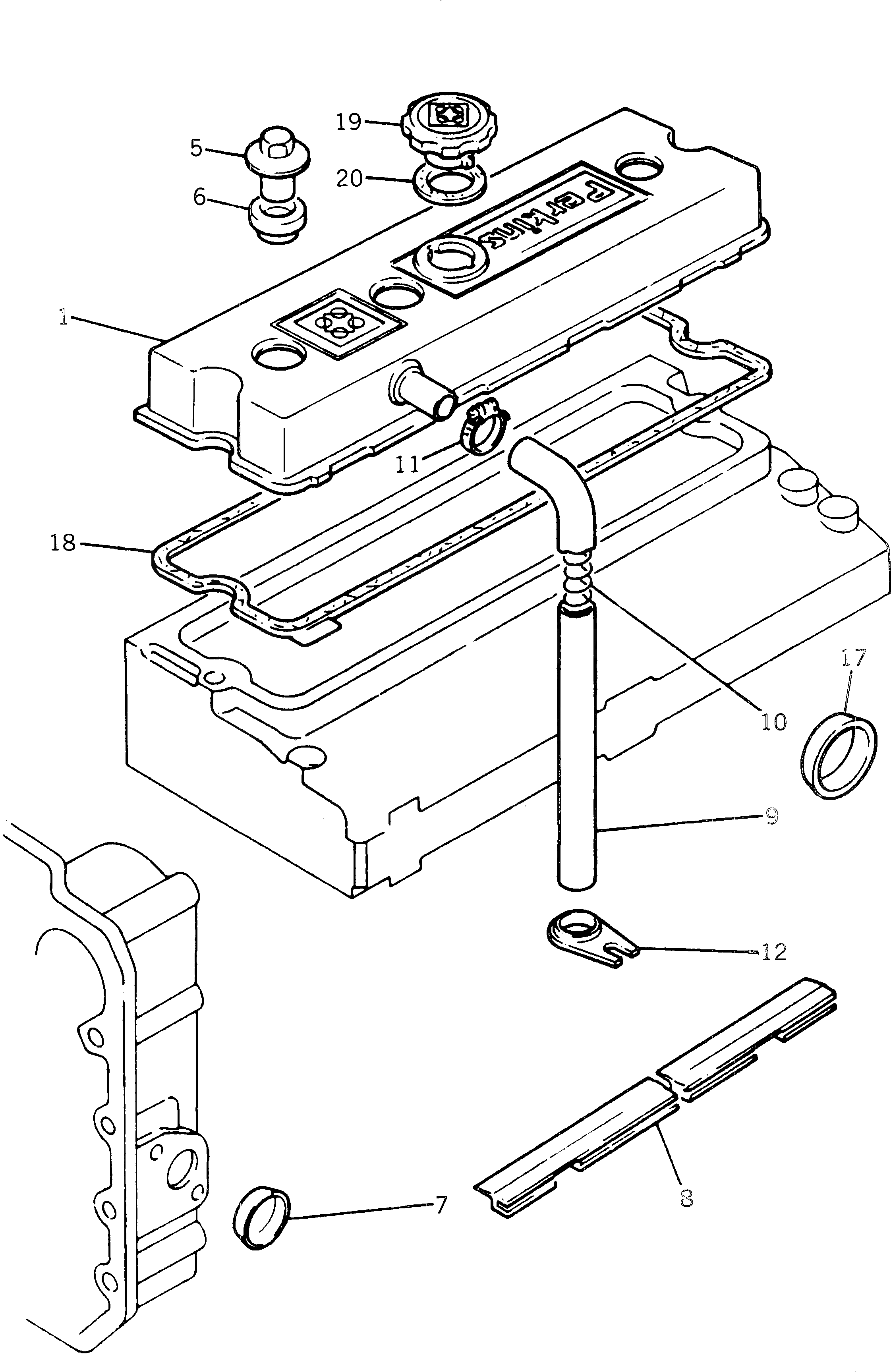 Крышка PK3718U008 Komatsu