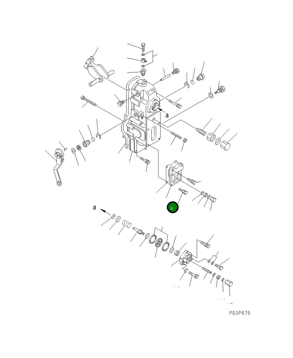 Крышка DK154063-9900  Komatsu