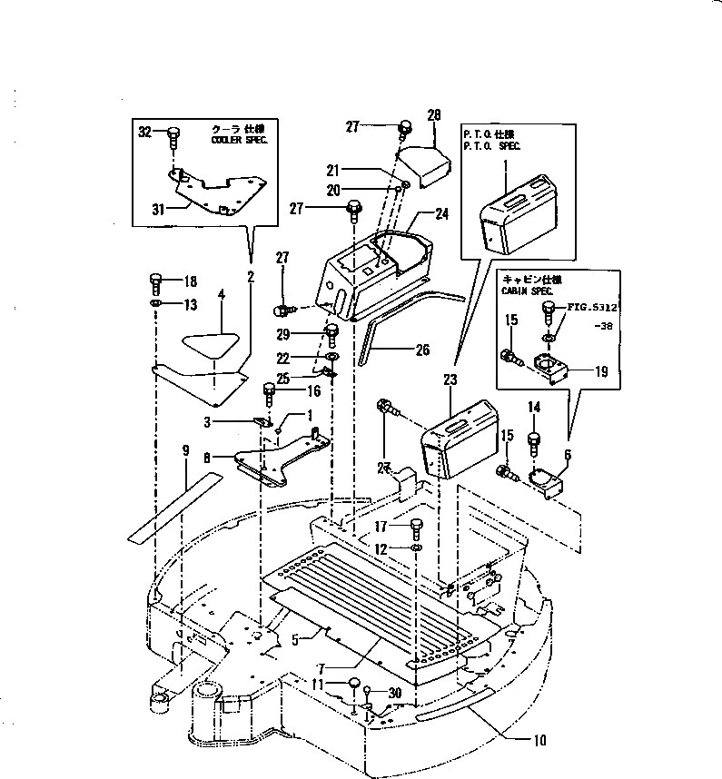 Крышка YM172175-62120 Komatsu