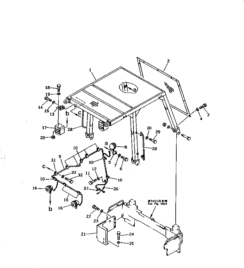 Крышка 154-06-41530 Komatsu