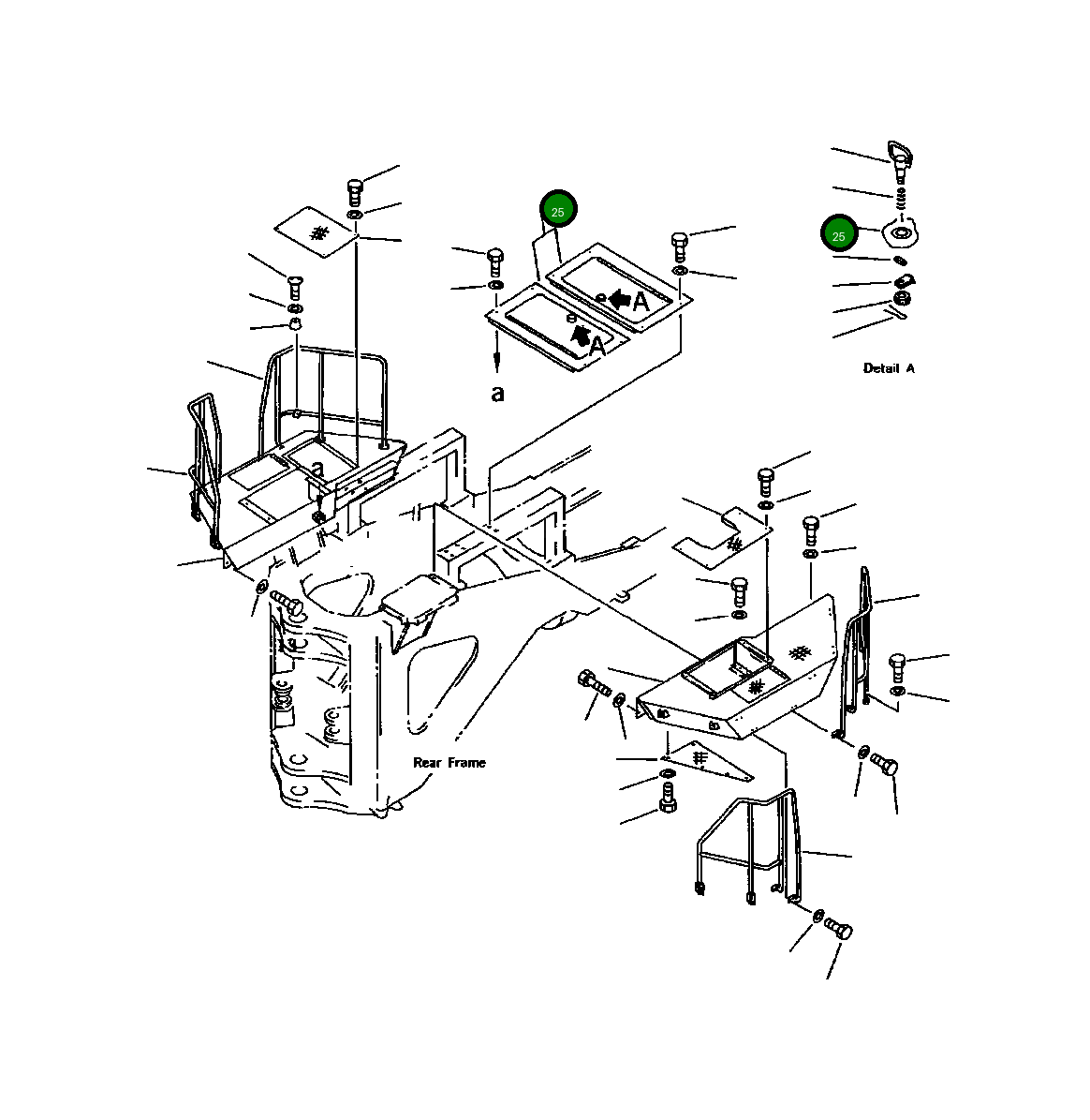 Крышка 427-54-11382  Komatsu
