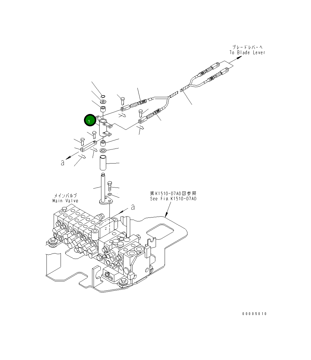 Рычаг 22F-43-11160 Komatsu