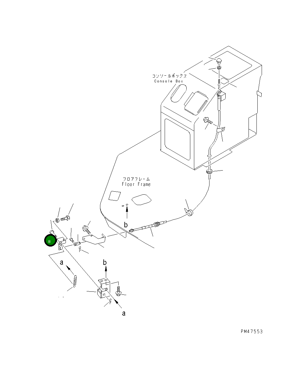 Рычаг 417-43-24130 Komatsu