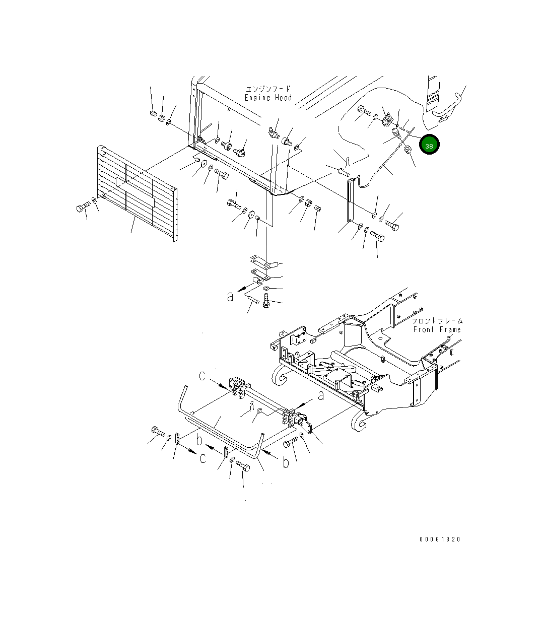 Рычаг 56D-54-21F41 Komatsu
