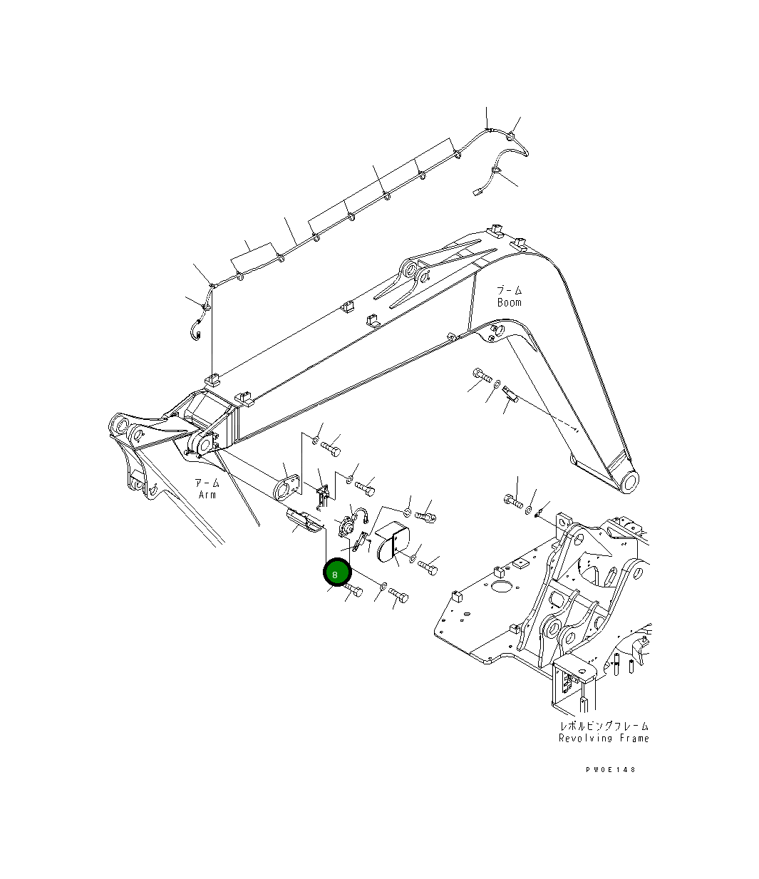 Рычаг 21W-70-46510 Komatsu