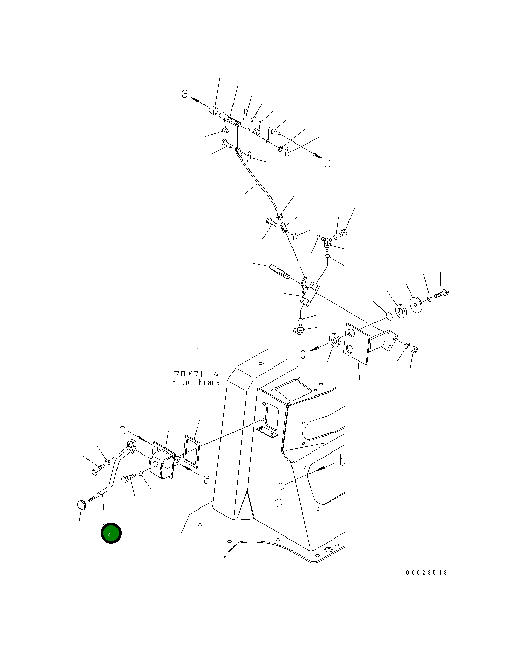 Рычаг 154-43-72440 Komatsu