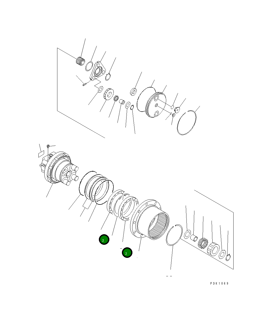 Подшипник FU135BA17S2 Komatsu