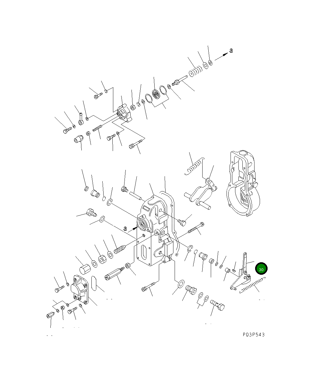 Рычаг DK154345-6120 Komatsu