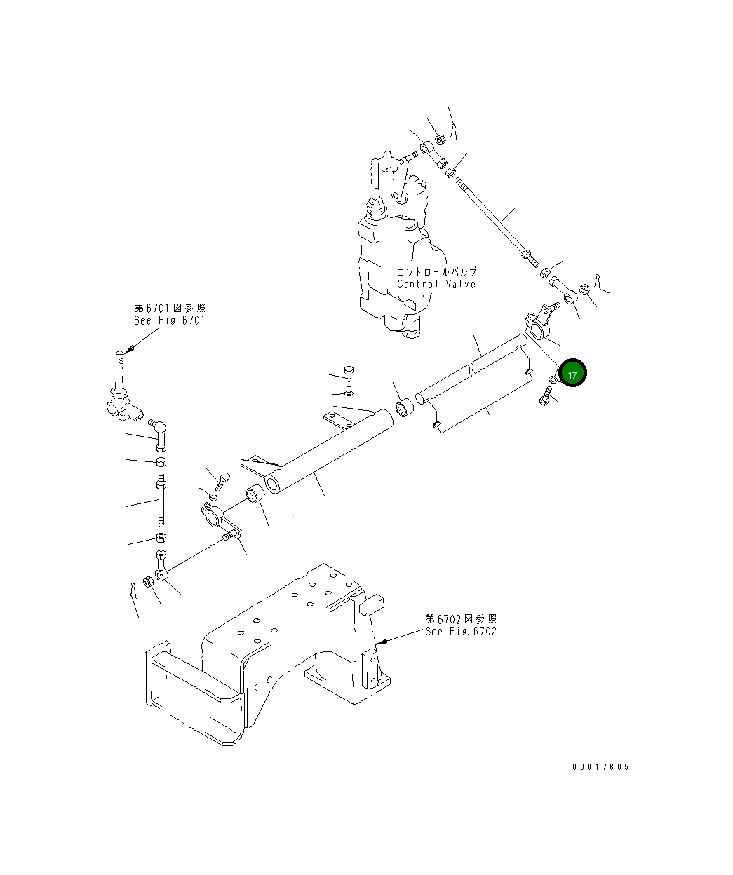 Рычаг 195-43-23360 Komatsu