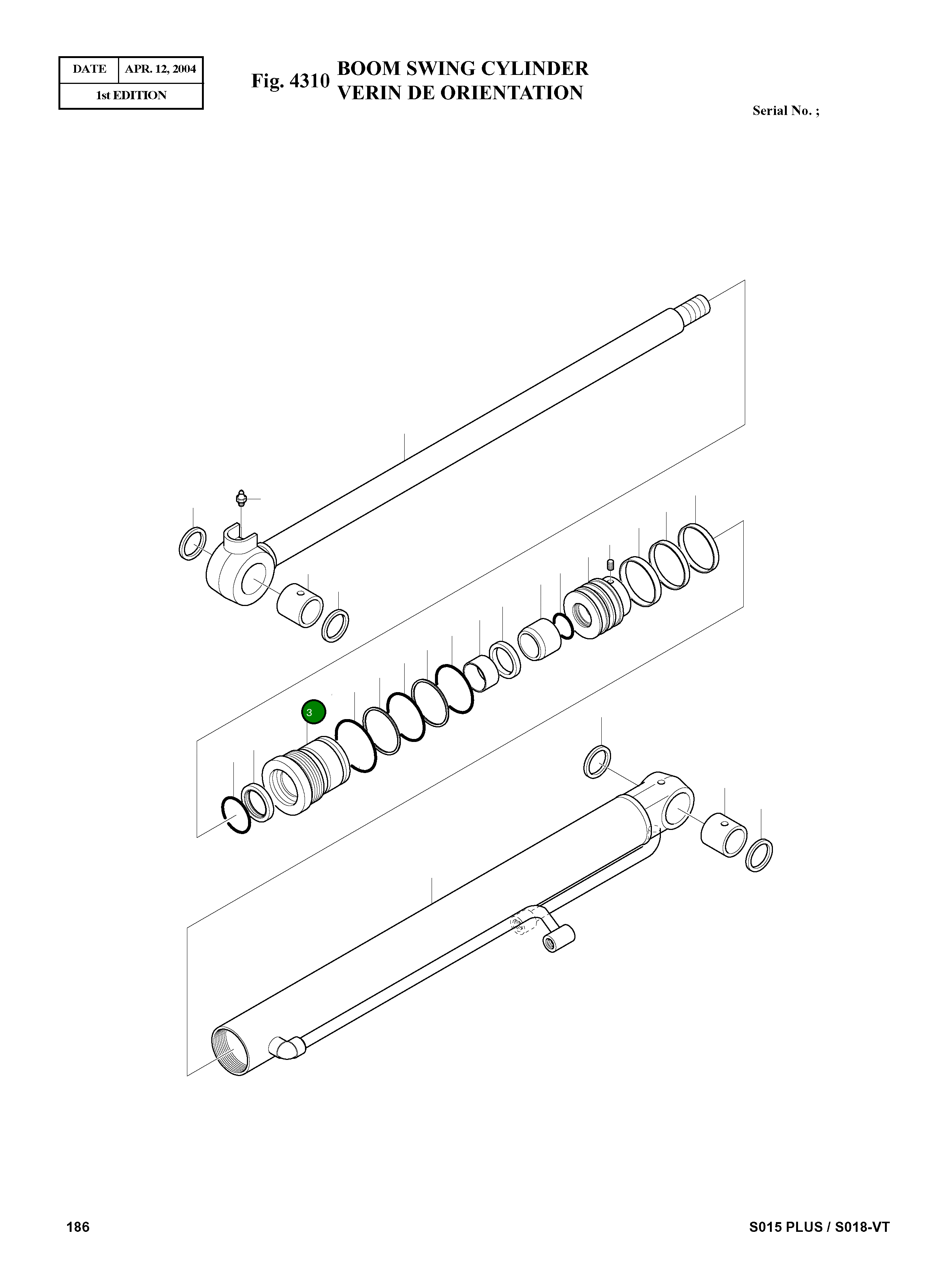 Крышка, ROD 4811-3N0-4140 Komatsu