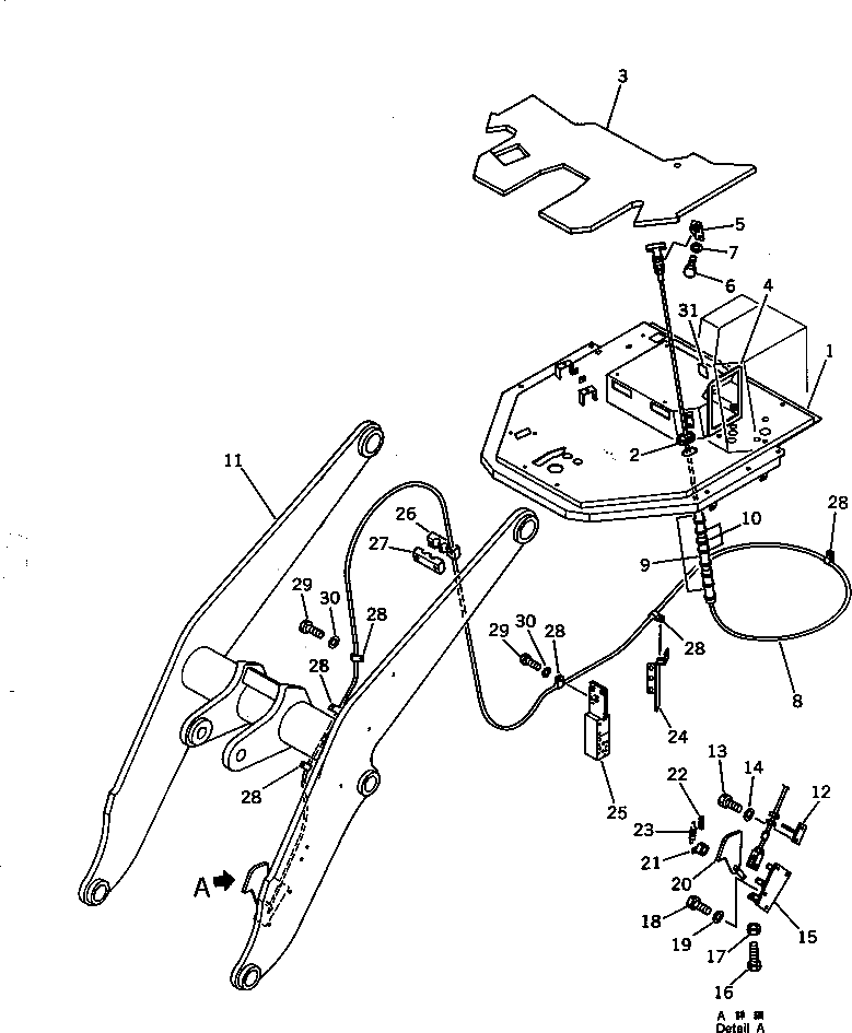 Крышка 421-06-12890  Komatsu