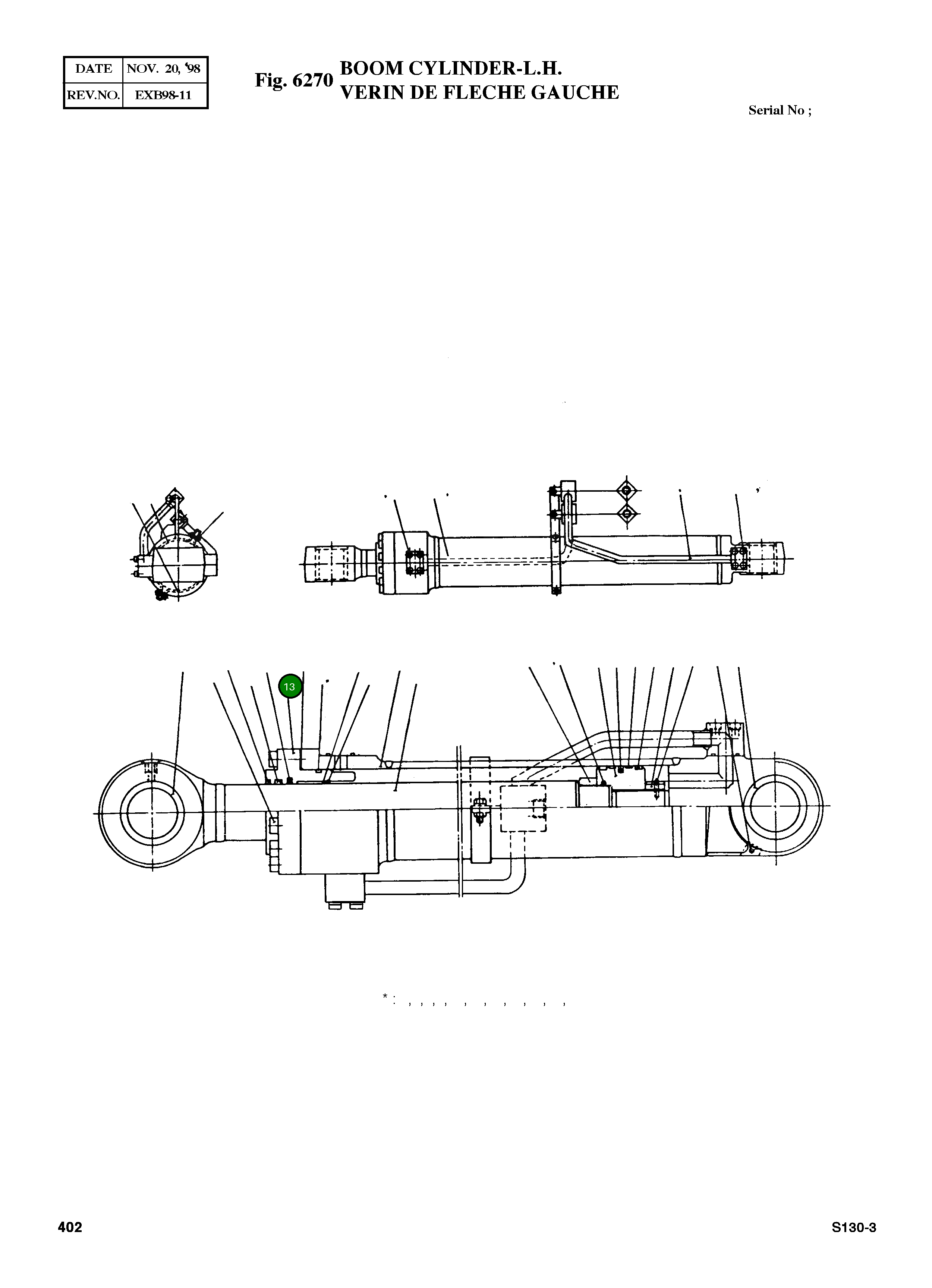 Крышка, ROD 03B633-2 Komatsu