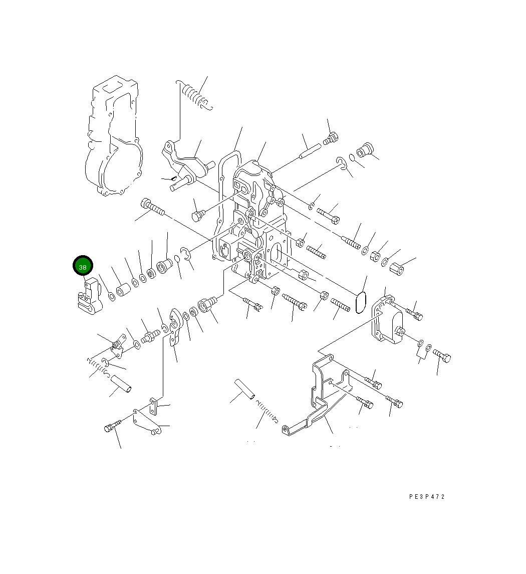 Рычаг DK154340-1920 Komatsu