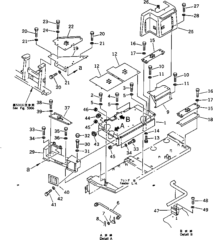 Крышка 195-54-53330 Komatsu