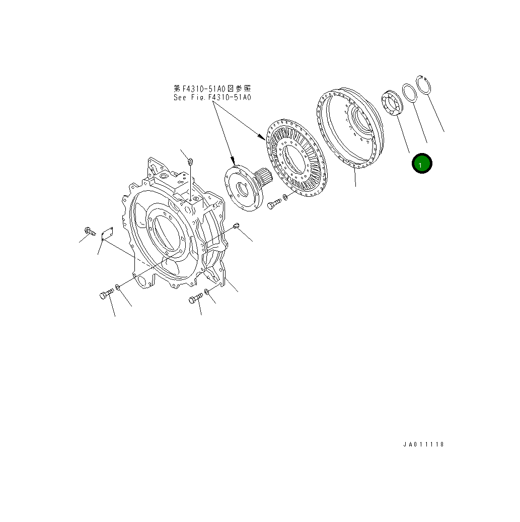Подшипник 711-56-31561 Komatsu
