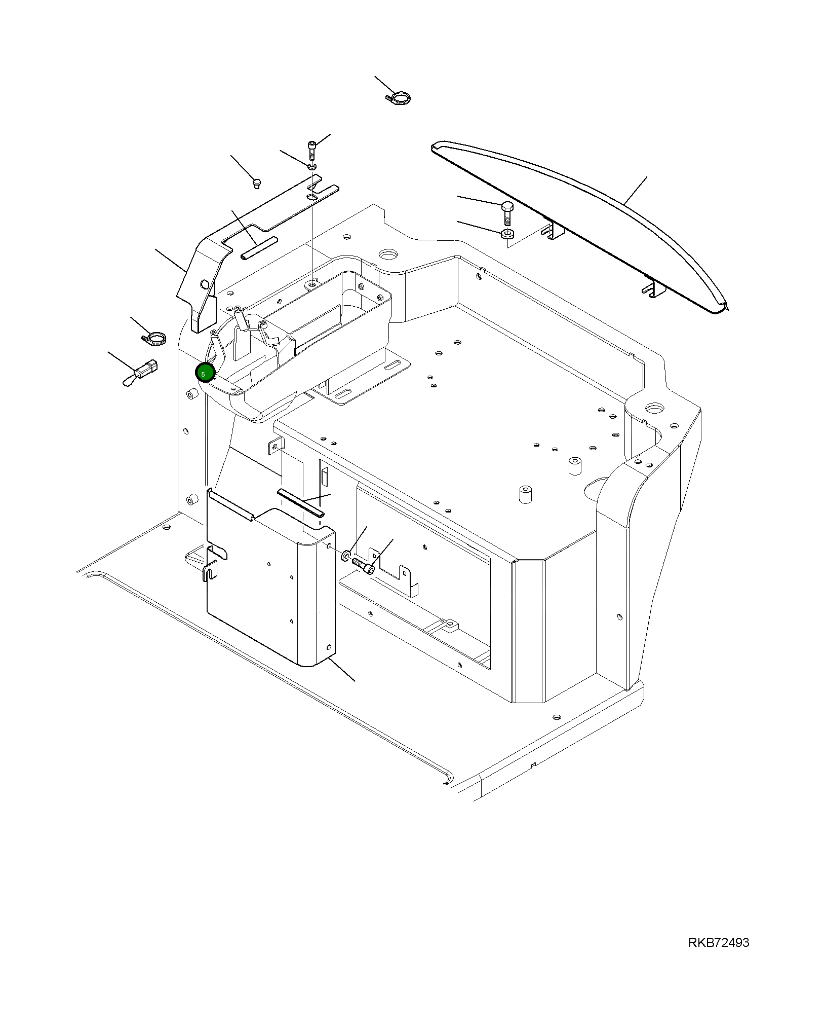 Крышка 2A1-43-11290  Komatsu
